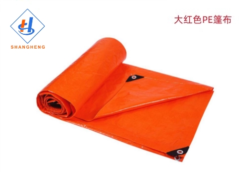 聚乙烯PE防水篷布8×16米大紅色