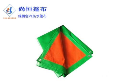 4×6米克重180g綠橘色pe篷布規格尺寸參數
