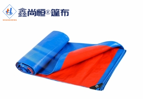 藍橘色聚乙烯防水篷布4.32×10米克重198g