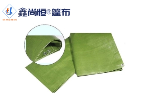 淡黃綠色聚乙烯防水篷布3.66×4.6米克重136g
