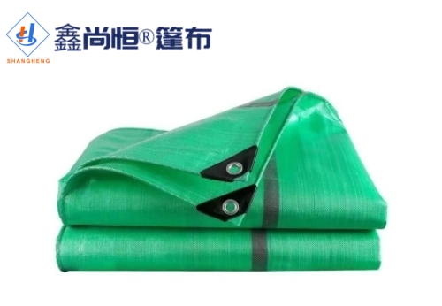 綠紅條色聚乙烯防水篷布3.66×4.6米克重136g